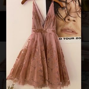 Mauve Criss Cross Maxi Dress